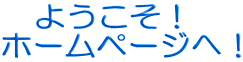 　ようこそ！ ホームページへ！
